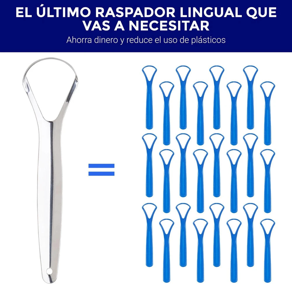 Limpiador Lingual De Acero Inoxidable