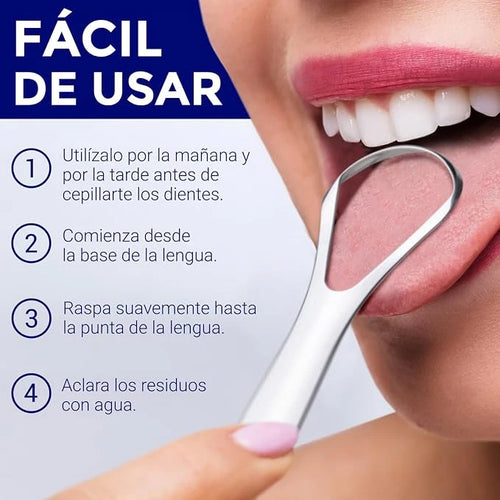 Limpiador Lingual De Acero Inoxidable