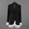 Lace Patchwork Blazer Dress