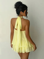 Summer Backless Halter Knit Mini Dress