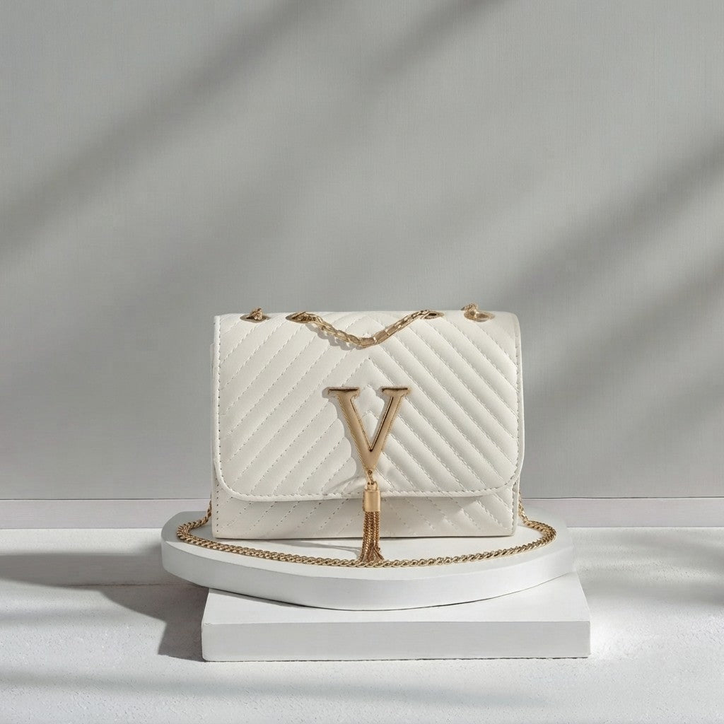 Quilted Tassel Crossbody Bag